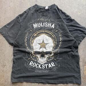 Metal Mulisha Rockstar Vintage Y2K Skull Grunge Shirt Size Large